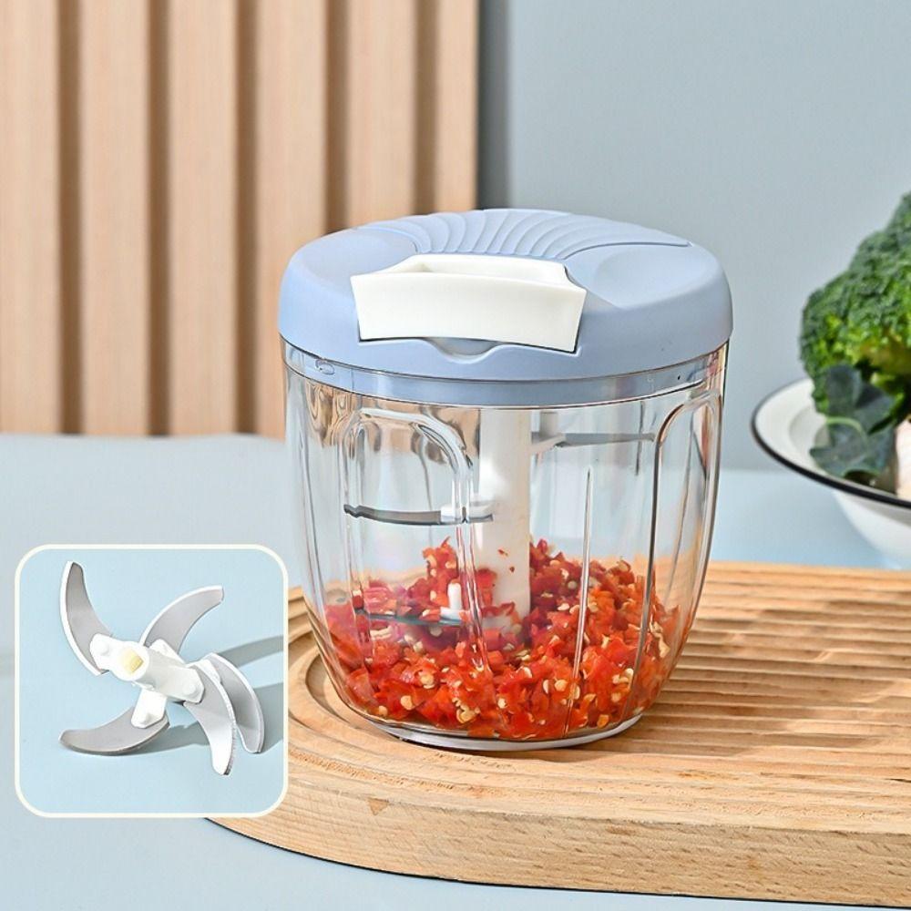 Portable Food Chopper Multifunctional Garlic Chopper Manual Pull Crusher Garlic Chop