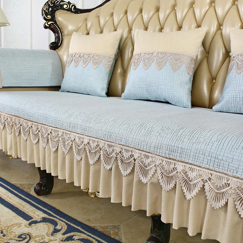Summer Sofa Cushion Susan Cushion Fabric Breathable Washed Striped Ice Silk Bamboo Mats Summer Style