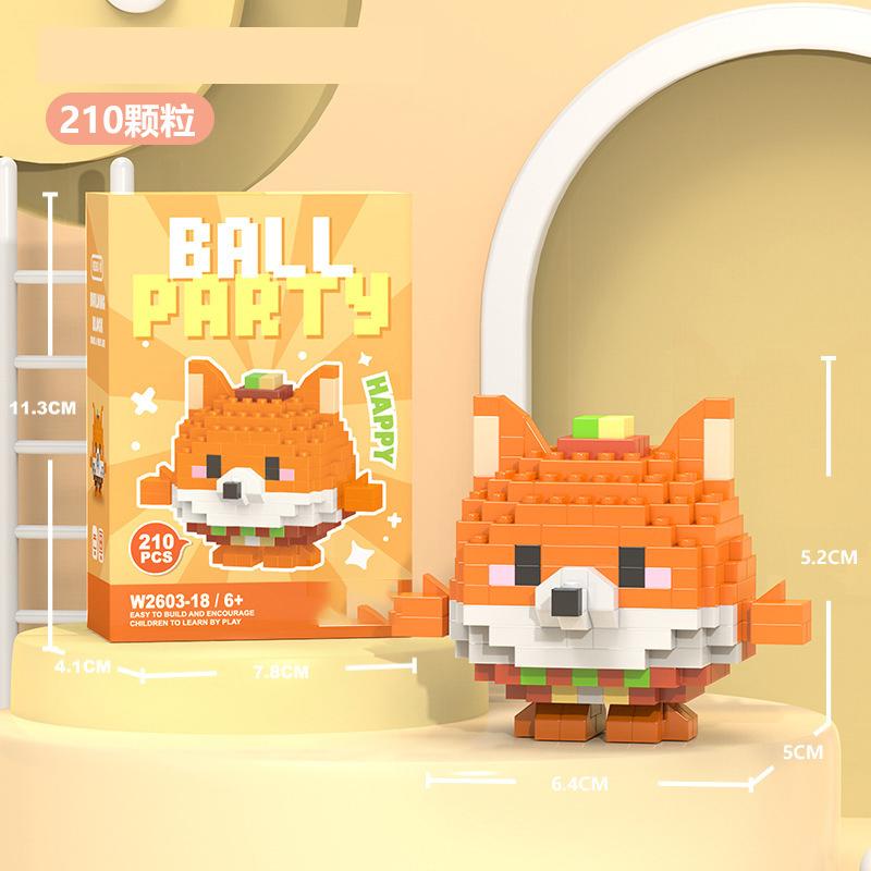 Penguin Constructor Micro Bricks Toys for Children 7 to 10 Year Cat Dog Construction Set for Girl Adults Reindeer Building Block