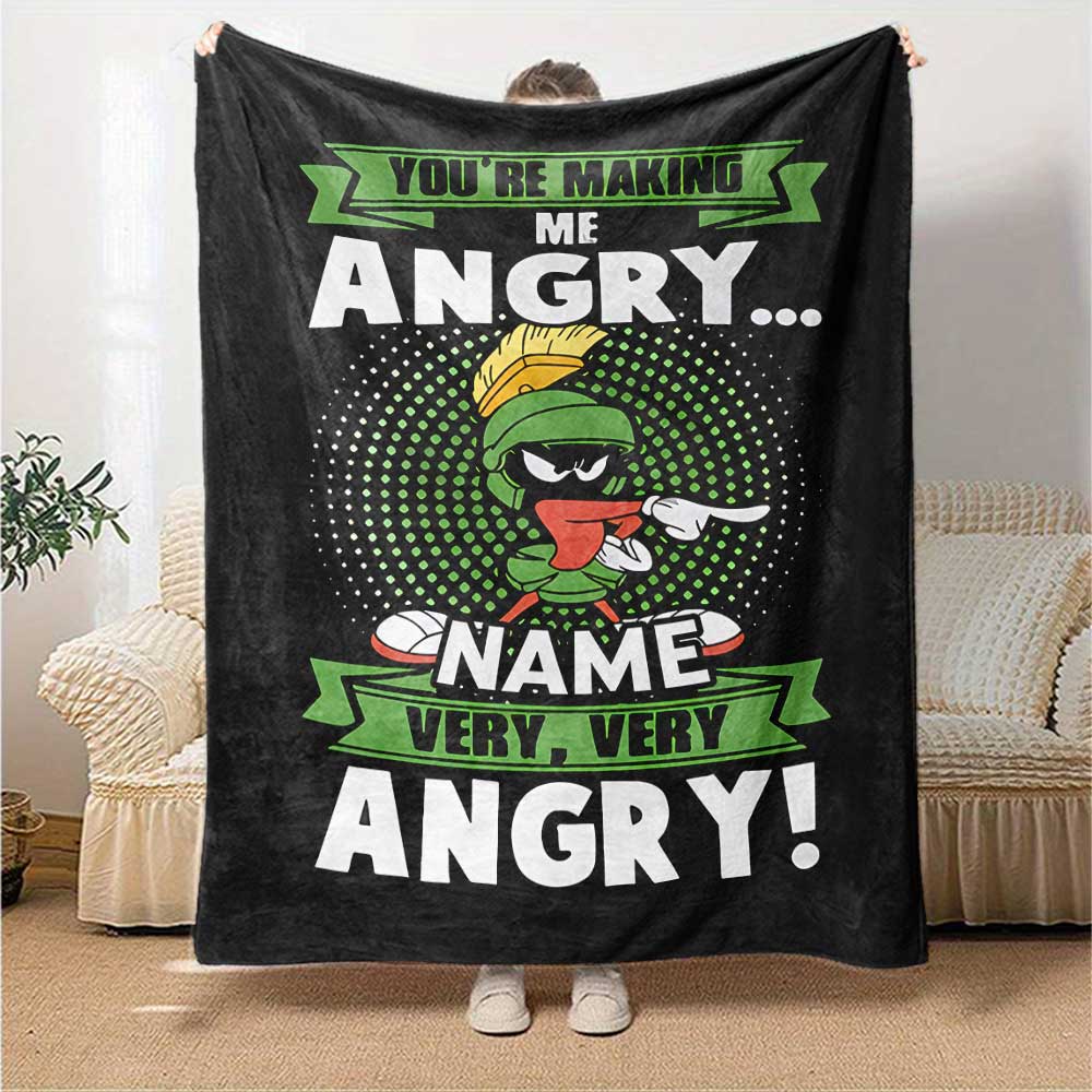 Warner (34) Customize Your Name Blanket Cozy Personalized Blanket Soft & Cozy Great for Bedding Picnics Nap Living Room Four Seasons Multipurpose