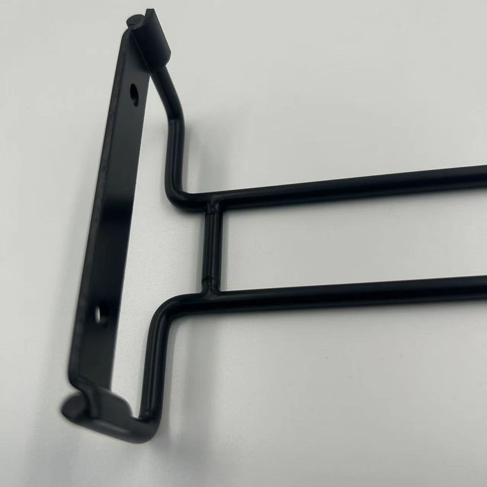 Nástěnný držák na sklenice Železný věšák na poháry Odolný závěsný stojan na pohárky Bar