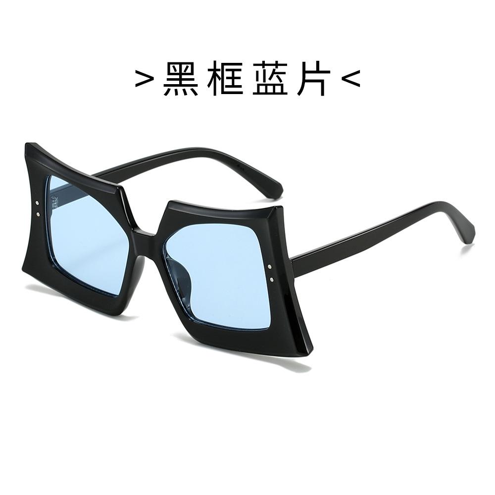 Trendy Butterfly Sunglasses for Women Men Bold Square Frames Hip Hop Style Unique Fashion Shades