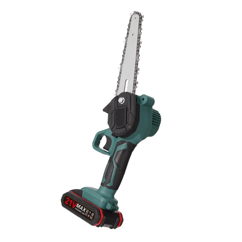 1200W Electric Chain Saw With 4000mAh Battery 6 Inch Wood Spliting Chainsaw One-handed Cordless Electric Pruning Saw Power Tool
