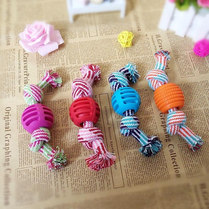 Sugar Shape Dog Toys Puppy Double Cotton Chew Knot Dog Toy Pet Dogs Clean Teeth Durable Braided Bone Rope Dog Toys Pet Supplies