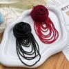 Mesh Chest Flower Handmade Clothing Patches Retro Organza Rose Flower  Hair Clip Accessories