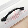 KAK 10PCS American Style Black Cabinet Handles Solid Aluminum Alloy Kitchen Cupboard Pull Drawer Knobs Furniture Handle Hardware