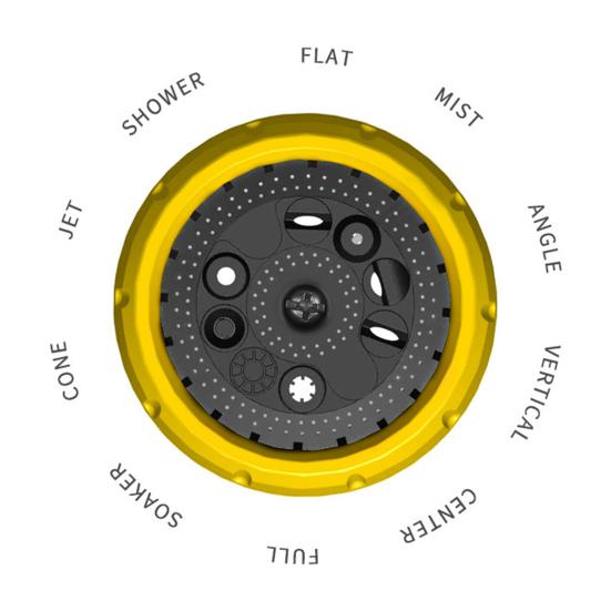 1 Set Garden Hose Nozzle 10 Patterns Watering Professional Eco-friendly Window Car Washing Sprayer Nozzle Home Use