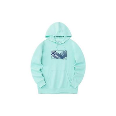 Anta Solid Color Pattern Printed Pullover Sweatshirt Men Sweatshirt Light-Green 152231724-2