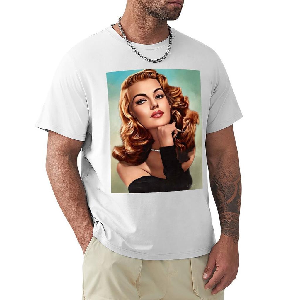 Rita Hayworth Gilda Tshirt Fashion Print Casual Short Sleeve