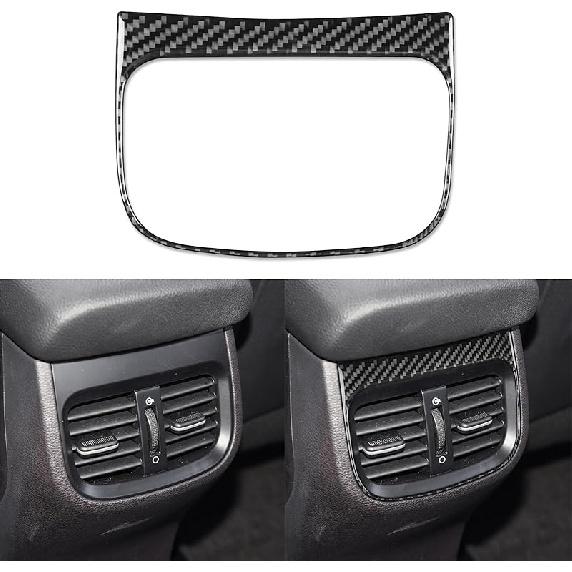 Real Carbon Fiber Accessories Decals Car Hazard Light Frame Panel Cover Compatible with KIA Forte K3      2024 Carbon Fiber Interior Trim Sticker