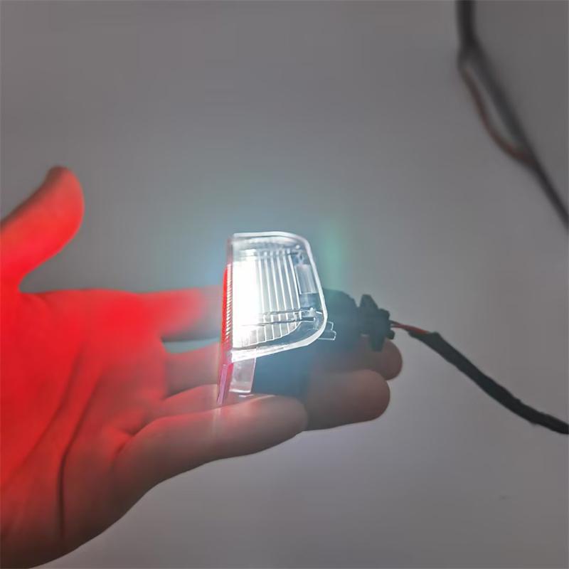 4PCS LED Origin Door Warning Light Interior LAMP LIGHTS+Cable WIRE For Golf Jetta MK5 MK6 Passat B6 B7 CC TIGUAN 3AD 947 411