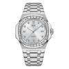 CARNIVAL Men's Luxury Sapphire Crystal Seiko NH35 Automatic Mechanical Watch 50 Bar Waterproof Stainless Steel Dress Watch