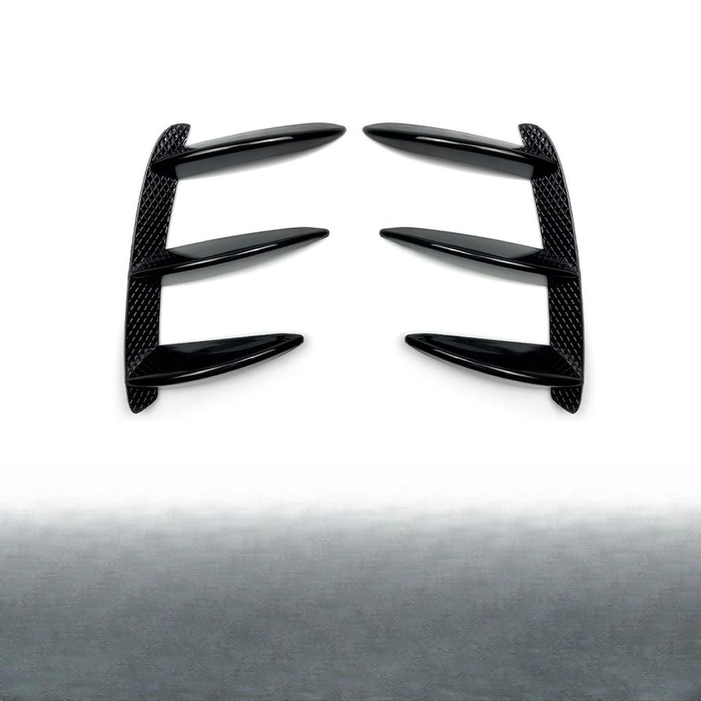 For Mercedes Benz A-Class W176 A45 AMG 2013-2018 Hatchback Rear Bumper Lip Spoiler Side Canards Splitter Body Kits Gloss Black