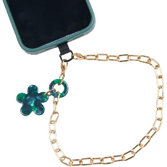 Расширенный Сверхпрочный Позолоченный 18к Нержавеющая Сталь Ручной Ремешок для Телефона на Запястье Цепочка-Браслет от Потери 2