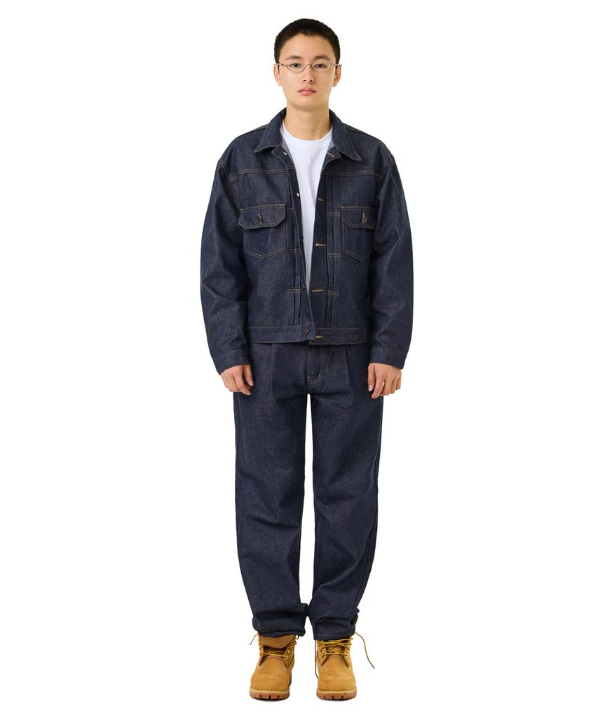 Laugher [Nicht verblassend] Cowboy-Denimjacke - Tiefblau