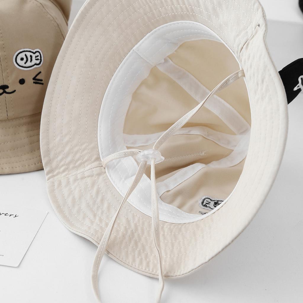 Kids Outdoor Panama Hat Cartoon Cute Sun Protection Lightweight Sun Visors Cap Summer Wide Brim Sunshade Outdoor Fisherman Hat