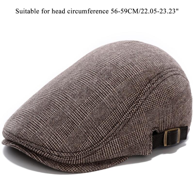 Newsboy Hats for Men Wool Blends Flat Cap Adjustable Ivy Driving Gatsby Hat