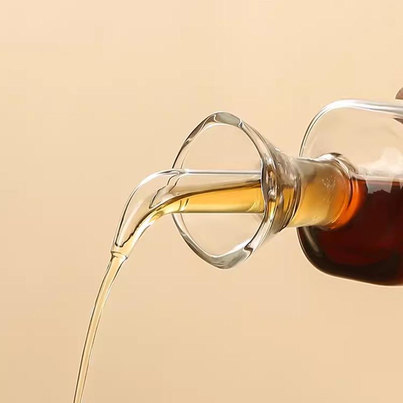 Bottiglia in Vetro per Salsa di Soia e Aceto da Cucina – Barattolo Ricaricabile per Condimenti per Olio di Sesamo e Vino da Cucina