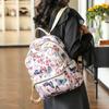 Simple Large-Capacity Women's Backpack Waterproof Nylon Shoulder Bags Printing Student Schoolbag Outdoor