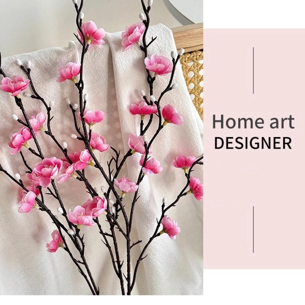 1pcs 54CM Artificial Plum Blossom Plastic DIY Fake Plastic Flower Long Branch Chinese Style Chinese Style Home Decor Home Decor