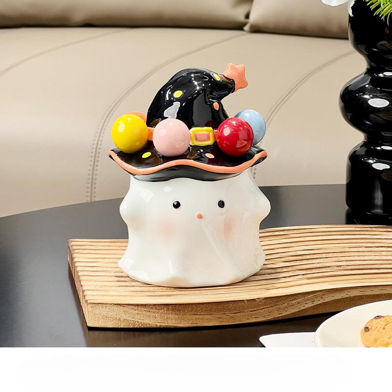 Creativity, Magic Ghost, Fruit Fork, Set, Home Use, Stainless Steel Dessert Fork, Luxury, Storage Can, Fruit Fork Box