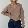 European and American Foreign Trade Women clothes Autumn and Winter Amazon Independent Station Casual Simplicity Long sleeve Inner wear Sweater Knit