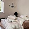 Cotton French Printing Four-piece Girl Heart Quilt Cover Cotton Bed Sheet Bedding