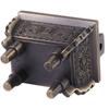 1Pc Mini Multi function Incense Stick Burner Holder Censer for Home Office Hotel(Bronze)