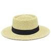 High Quality Hong Kong Style Elegant Concave and Convex Top Casual Straw Hat Fashionable Hollow Straw Jazz Hat High-end Sun Hat