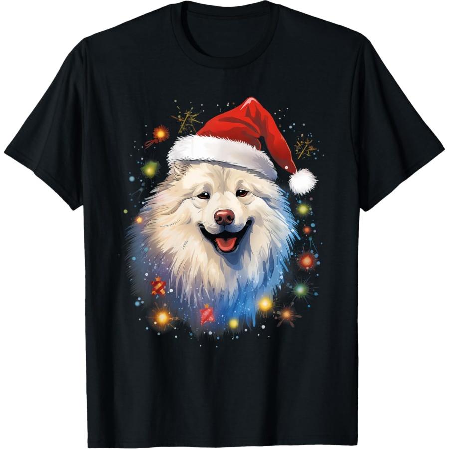 Xmas Samoyed Dog Christmas T-Shirt XXXXXL чёрный