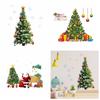1/2Pcs/set Removable Xmas Tree Wall Stickers DIY Window Glass Decal  Bedroom Background