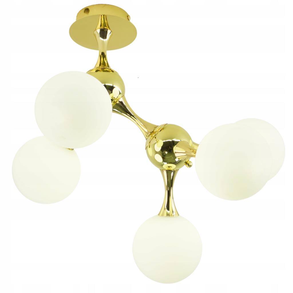 Pendant Lamp Ceiling Chandelier Balls Gold Modern Led Milky