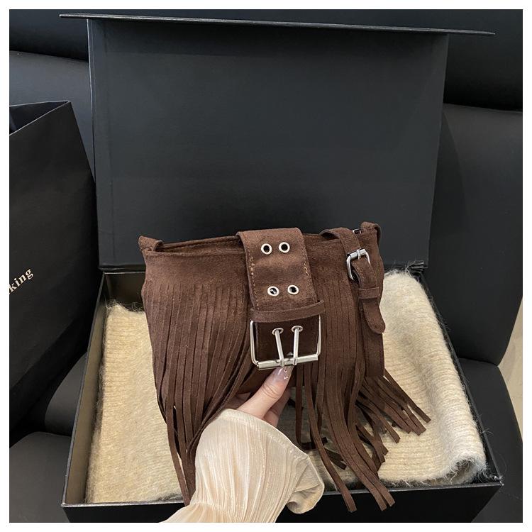 2025 Frosted Tassel Women's High-end Versatile Shoulder & Crossbody Phone Bag