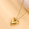 Tiny Baby's Feet Gold Color Necklace For Women Exquisite Stainless Steel Romantic Heart Charm Sun Necklaces Jewelry Party Gift