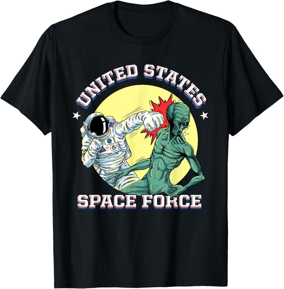 United States Space Force - Funny Space Lover & UFO Alien T-Shirt Unisex T-Shirt M