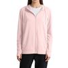 Lightweight Full Zip Hooded Jacket with Long Sleeves Breathable Fabric Casual Loose Fit Sun Outerwear