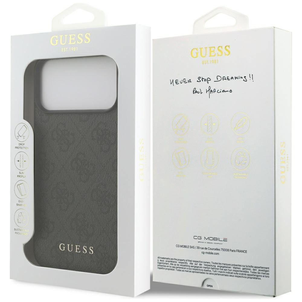 Funda Guess 4G Classic Para iPhone 17 Pro Max Negro