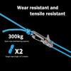 Lock Buckle Rope With Roller Tensioner 2 Roll Cord 6 Hooks Heavy-Duty Umbrella Cord Adjusters Quick Adjust Cam Technology