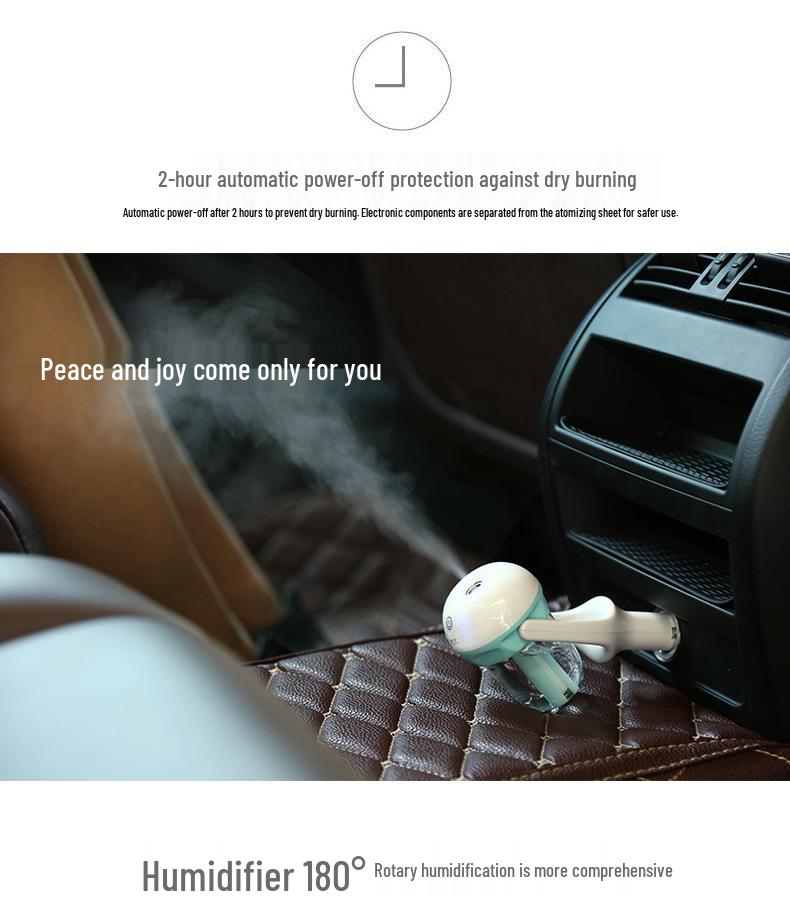 Mini Car Humidifier & Aromatherapy Air Purifier 