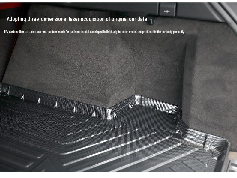 Odorless Carbon Fiber TPV Trunk Mat for Hanteng X7/X7S - Wear-Resistant, Waterproof, and Eco-Friendly