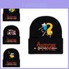 Adventure Time Cartoon Print Acrylic Knit Hat Winter Warm Unisex Beanie For Adults Teens