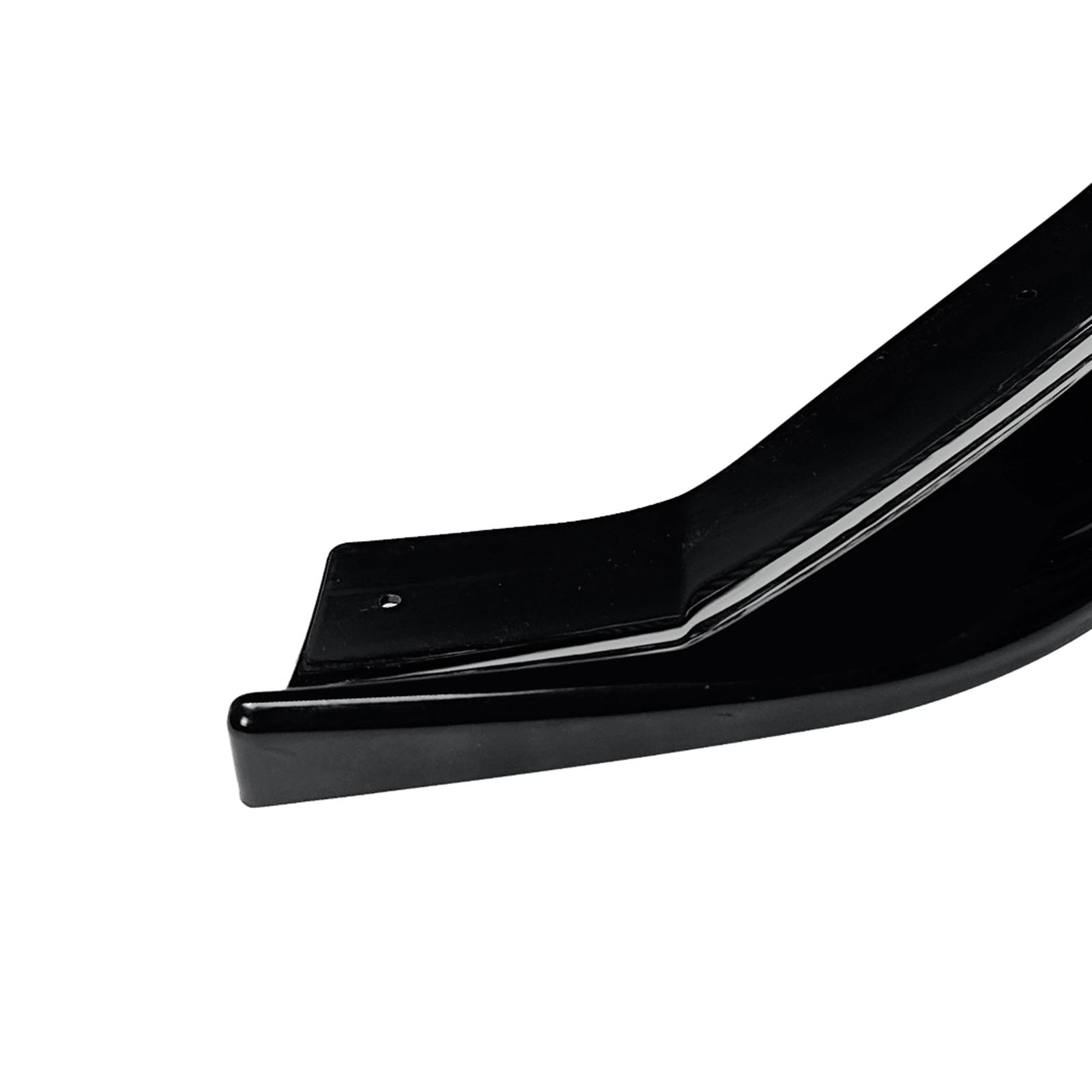 Carbon Fiber Look Lower Diffuser Splitter Protector Blade For Alfa Romeo Stelvio 2017-2026 Front Bumper Spoiler Lip Gloss Black Glossy Black