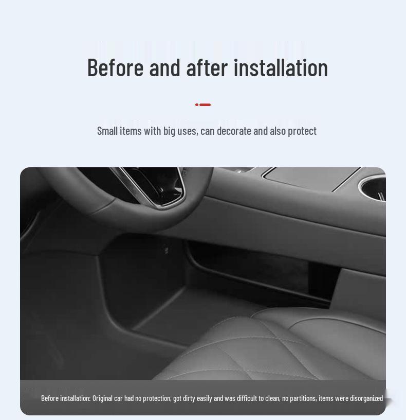 Compatible with 25 AITO M8 Models: Center Console Lower Glasses and Storage Box for Car Accessories