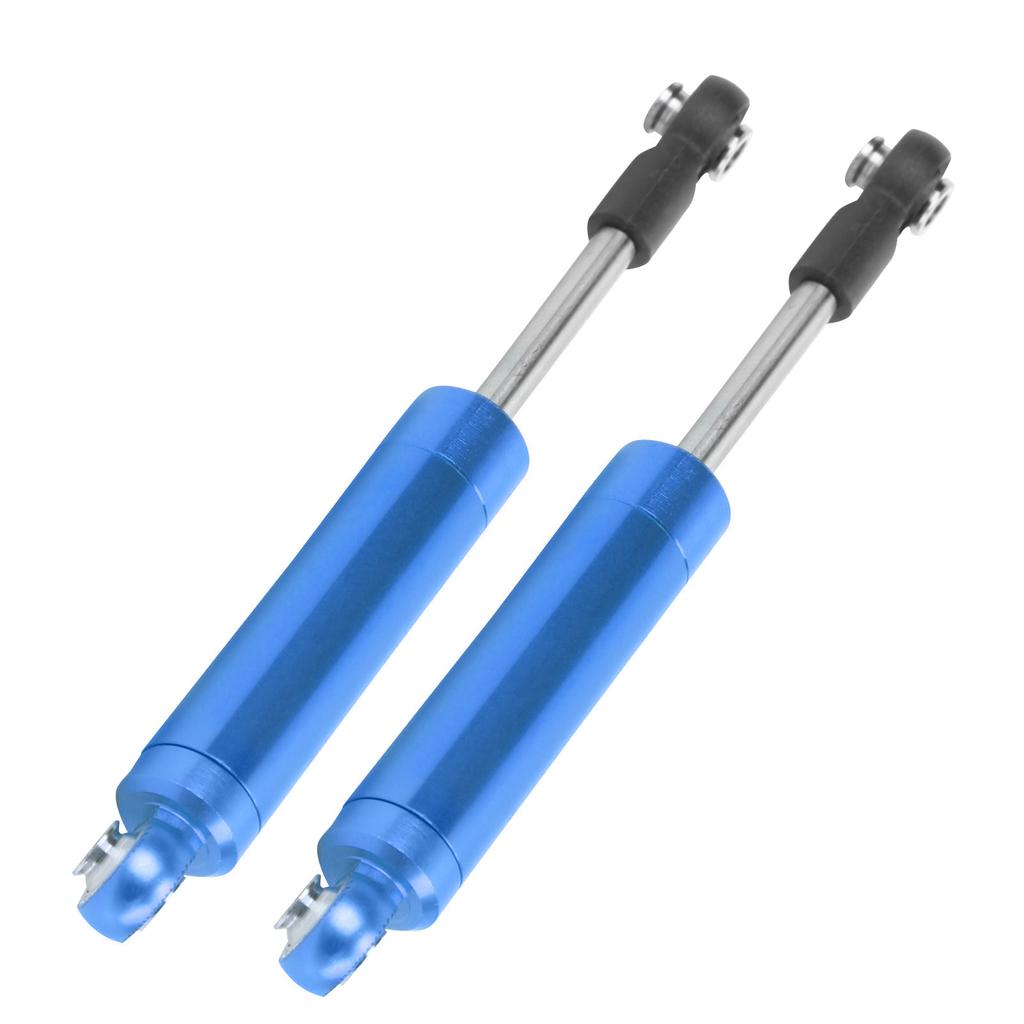 2Pcs RC 80mm Aluminum Builtin Spring Shock Absorber Damper for TRAXXAS SLASH 2WD RC Car(Blue )