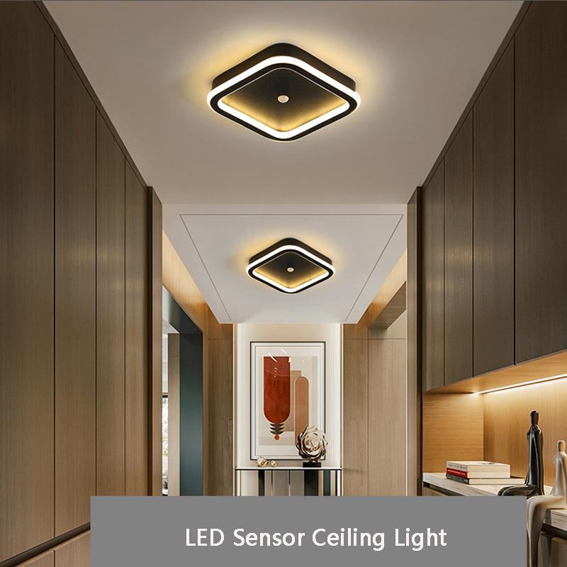 Human Body Induction LED Ceiling Lamp for Corridor Aisle Interior Round PIR Motion Sensor 9W 14W 16W for Living Room Porch 220V