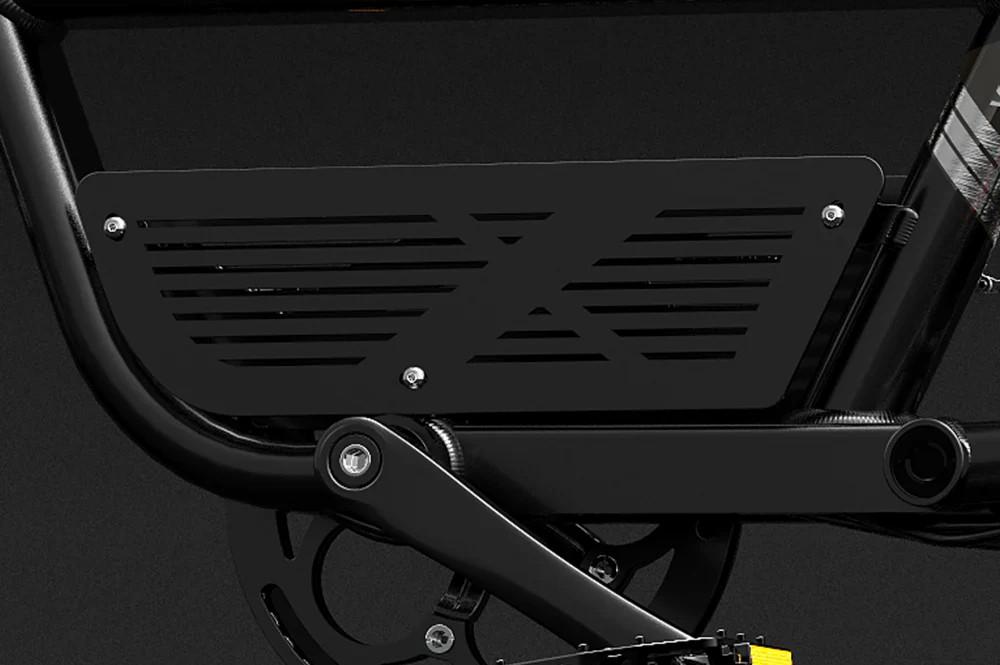 Electric Bike LANKELEISI X-Black Knight 1000Wx2 Dual Motor Electric Bicycle Adult Top Speed 48Km/h 48V 45AH Max Range 280Km Load 200KG Black