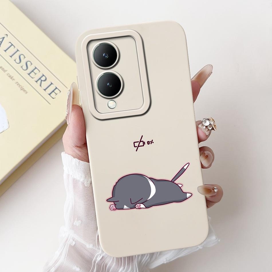 For Vivo Y17s Case VivoY17s Y 17S 4G 2024 Cute Panda Rabbit Cartoon Soft Silicone Shockproof Phone Cases