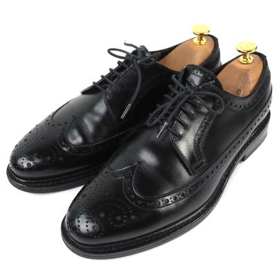 Flotte Jalan Sriwijaya Lædersko EDWARD Wingtip Dainite sål sort 7.5 98652 Brugt