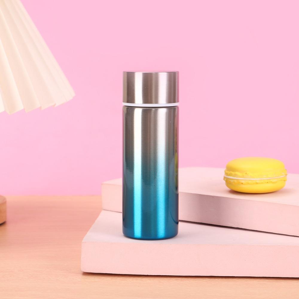 Gradient Color Mini Thermal Cup Leak-proof Vacuum Flasks Portable Insulated Water Bottle  Outdoor