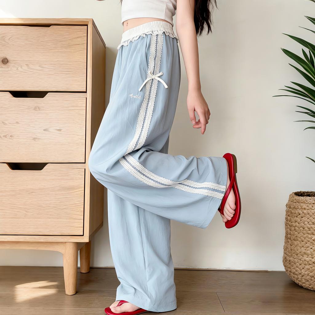 Girls' Summer Thin Pants, Girls' Korean Version Quick Drying Pants, Children's Casual Pants, Girls' Summer Ice Silk Mosquito Proof Pants